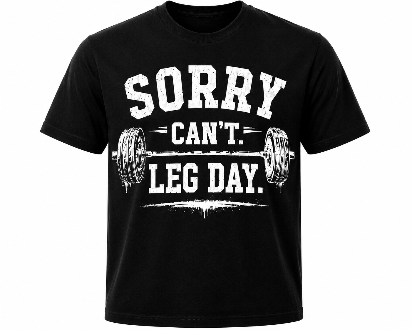 Sorry Can't. Leg Day. (Men - Black)